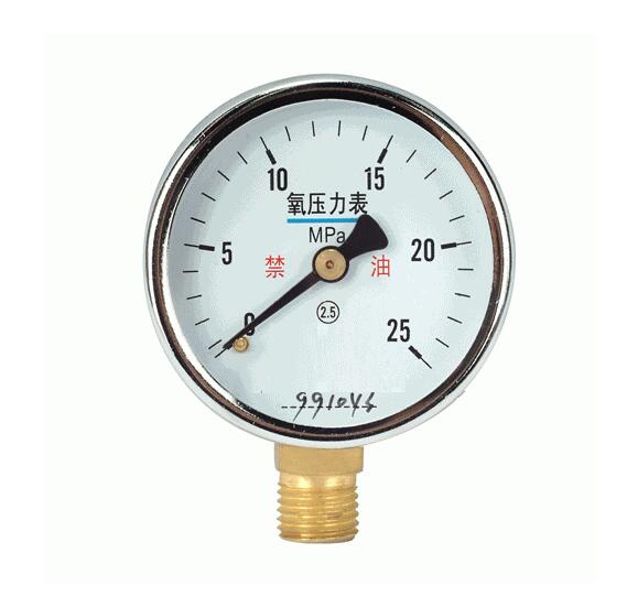 Oxygen pressure gauge