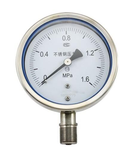 Stainless steel pressure gauge