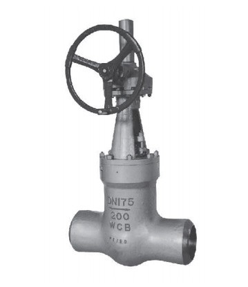 Welded high pressure gate valve