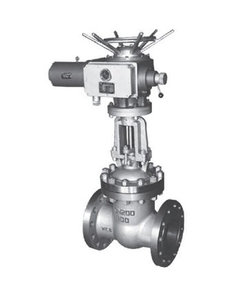 Flange electric gate valve